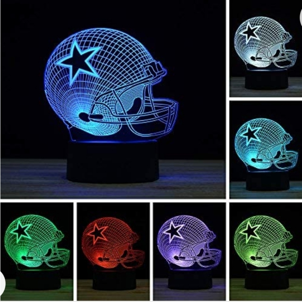 3D XIEHE Visualization Lamp - Dallas Cowboys (Brand New - Never Opened)